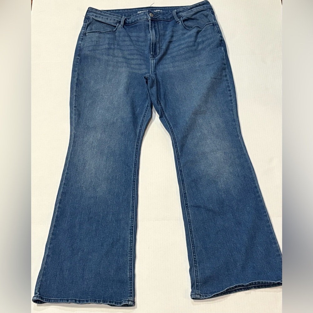 Old Navy High Rise Wow Flare Denim Blue Jeans Women’s Plus Size 16 (36x31)
